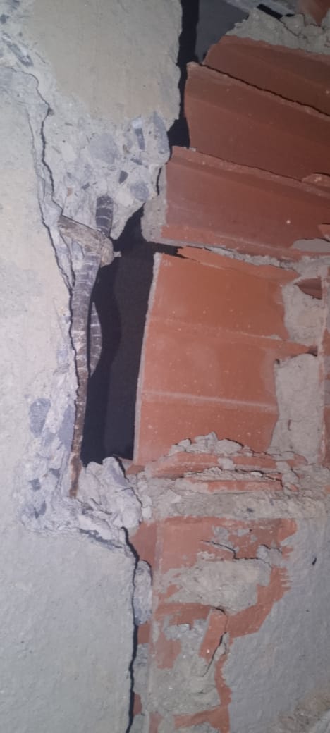 Structural damage evidence 8
